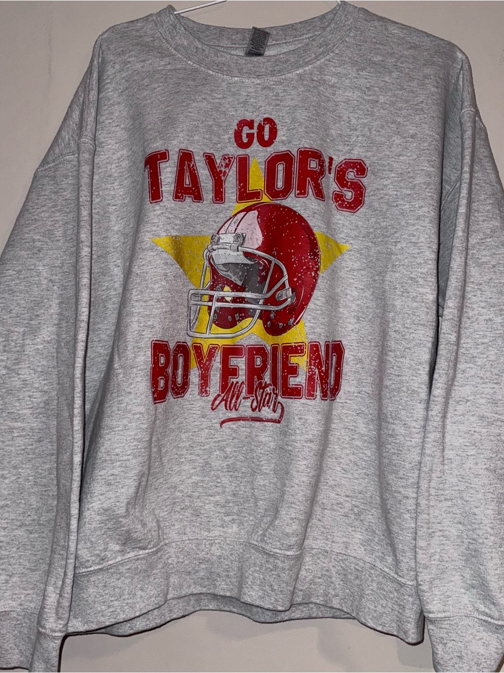 Taylor Swift x Travis Kelce x Kansas City Chiefs crewneck sweater